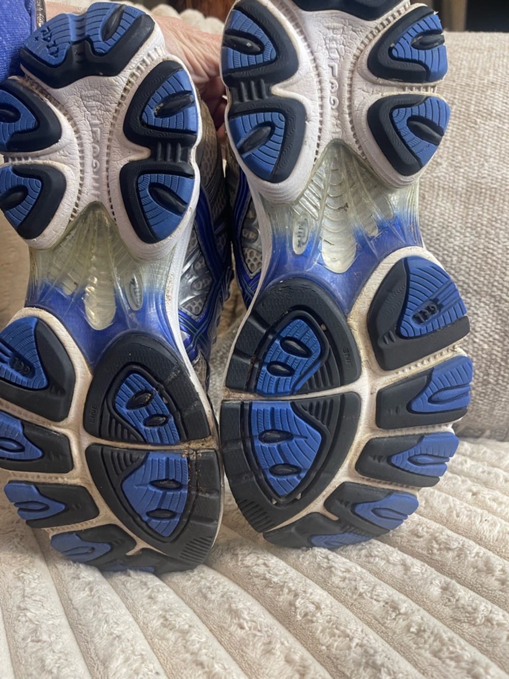 ASICS GEL-NIMBUS Silver Blue Women Size 9.5 Running Shoes - Picture 5 of 8